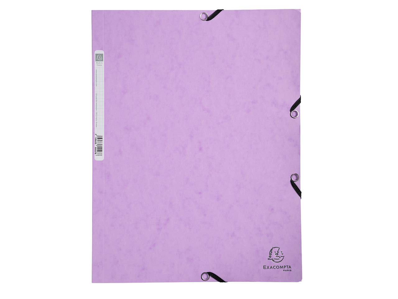 25 Exacompta Sammelmappen, Colorspan-Karton, 400 g/m², DIN A4, 3 Klappen, malve