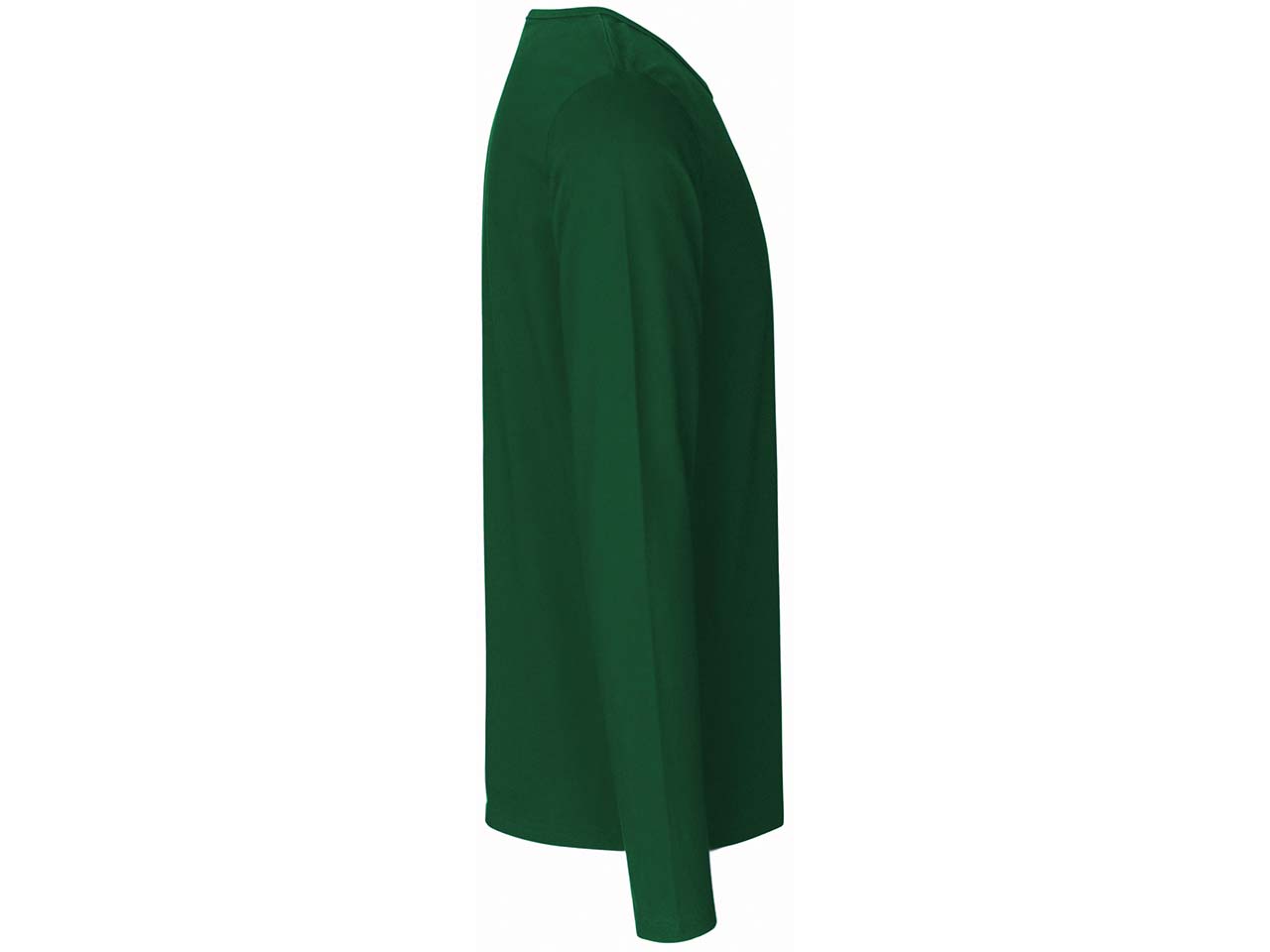Neutral Bio-Herren-Langarmshirt mit Rundhalsaussschnitt bottle green, Gr. L