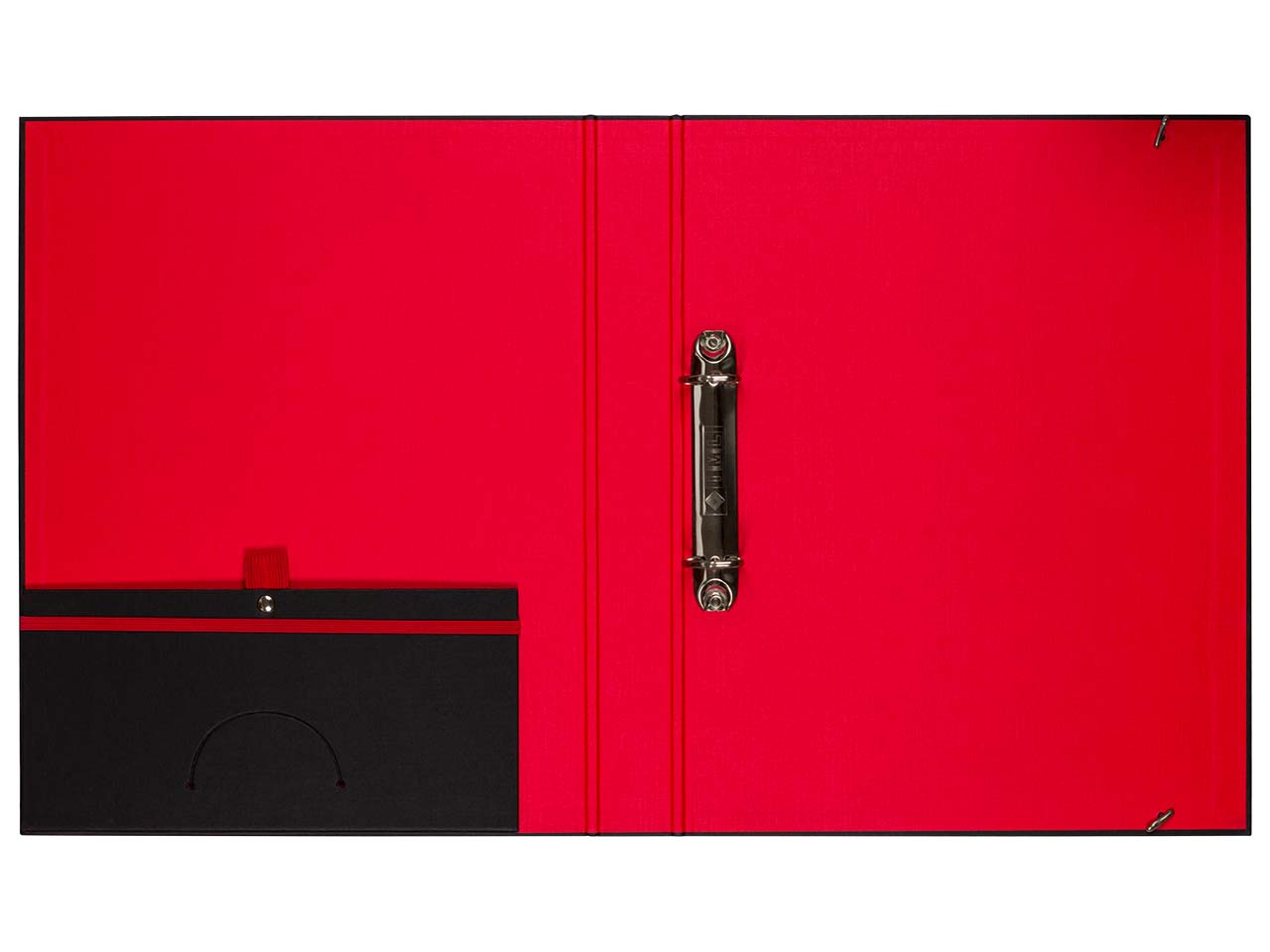 Ringbuch 'Elegance Duo' schwarz/rot