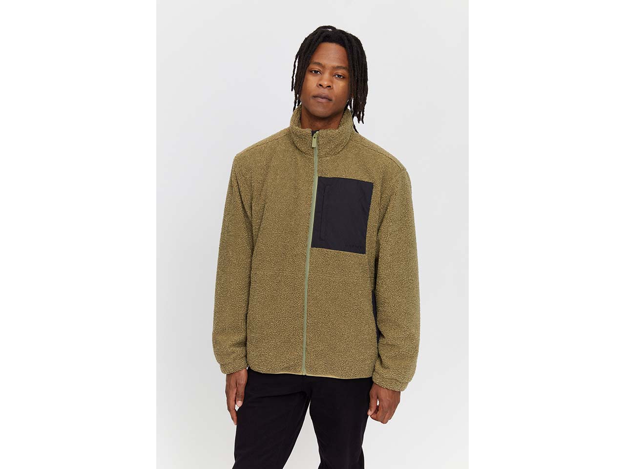 MAZINE Herren-Jacke "Pelican" mit Brust-& Seitentasche, moss, Gr. S
