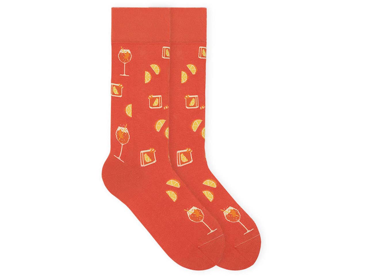 von Jungfeld Bio-Socken 'Spritz', rotorange, Gr. 43/46