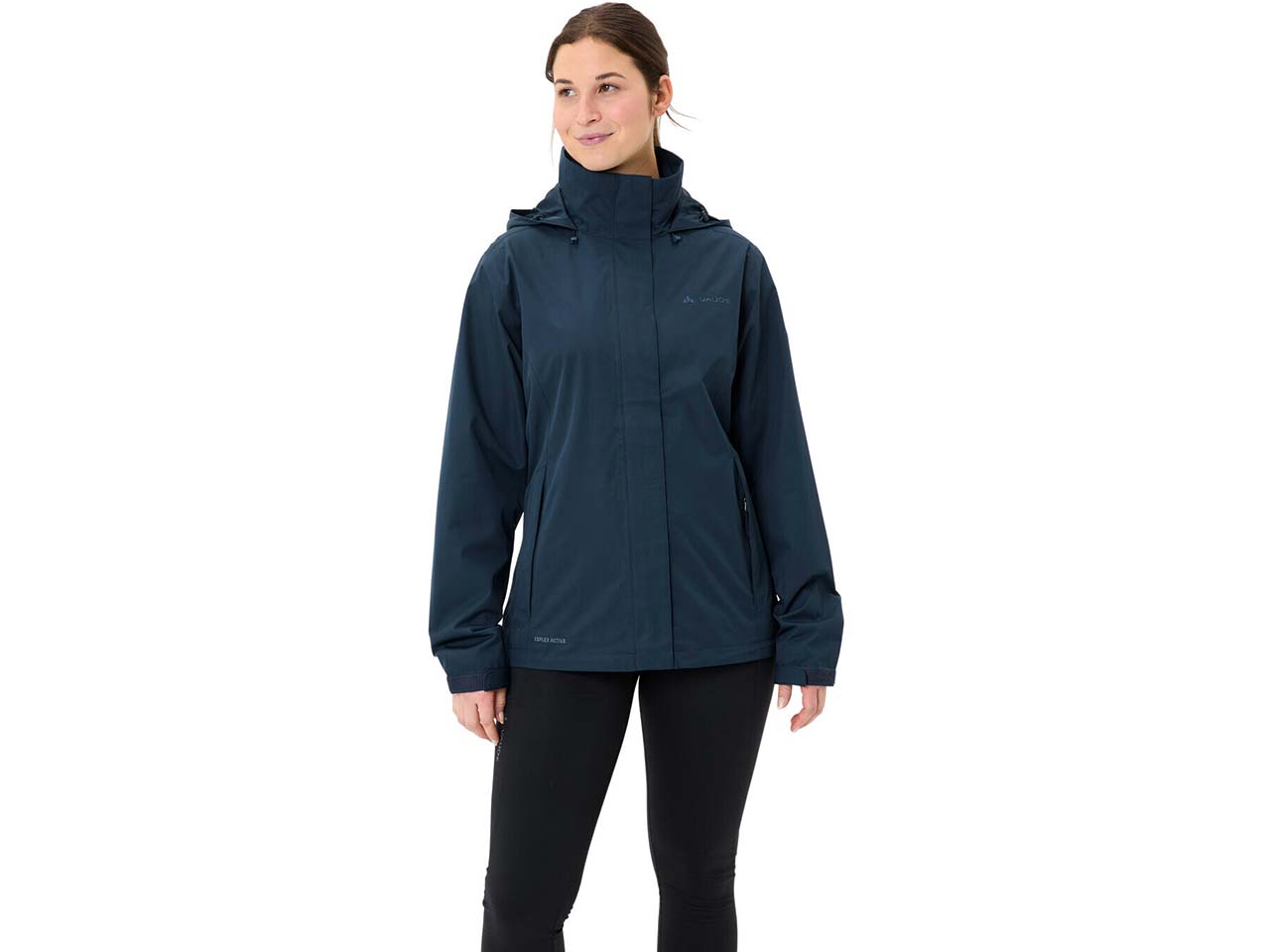 VAUDE - Trekkingjacke mit Kapuze, für Damen, Dunkelblau, Größe 42