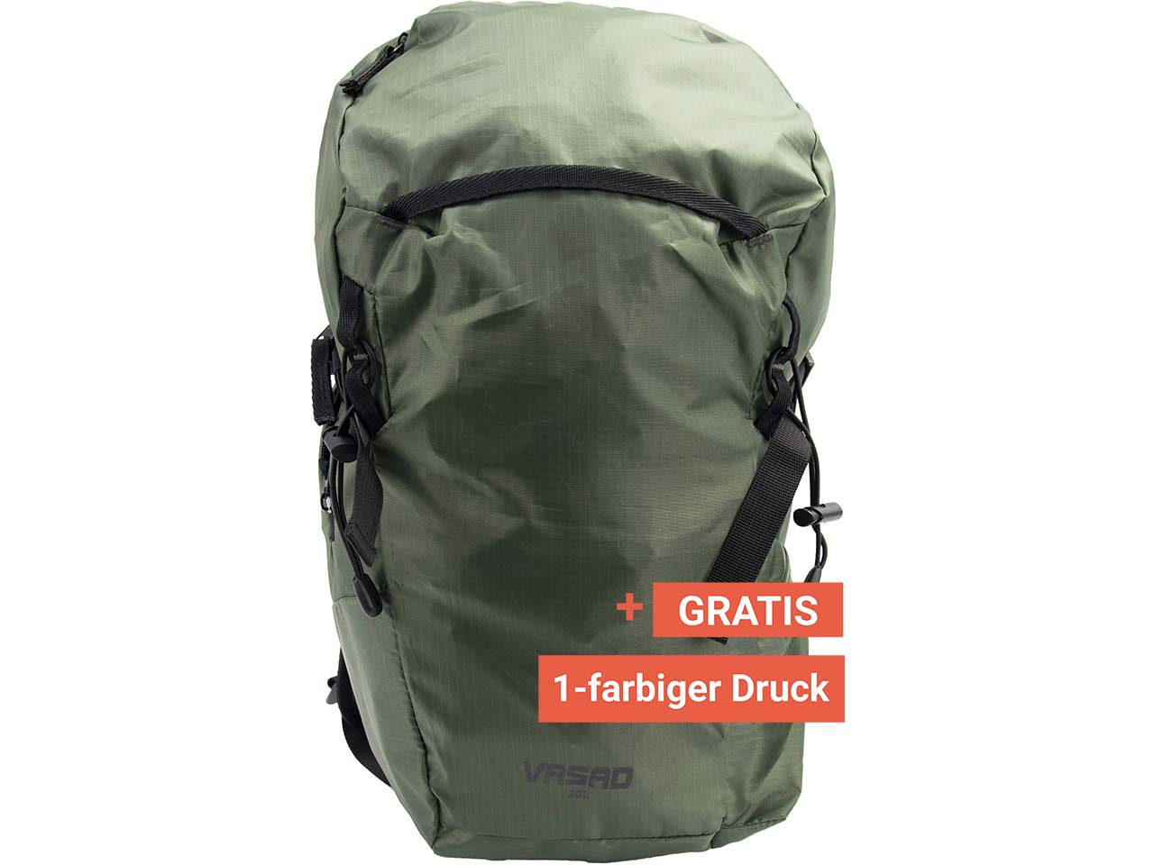 Rucksack "Active Daypack" 20 l, aus recy. PET-Flaschen, inkl. 1c-Gratisdruck, olivgrün