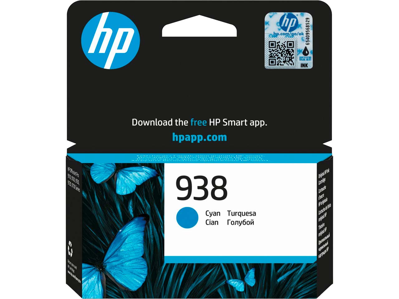 HP Tintenpatrone 4S6X5PE, Nr. 938e cyan
