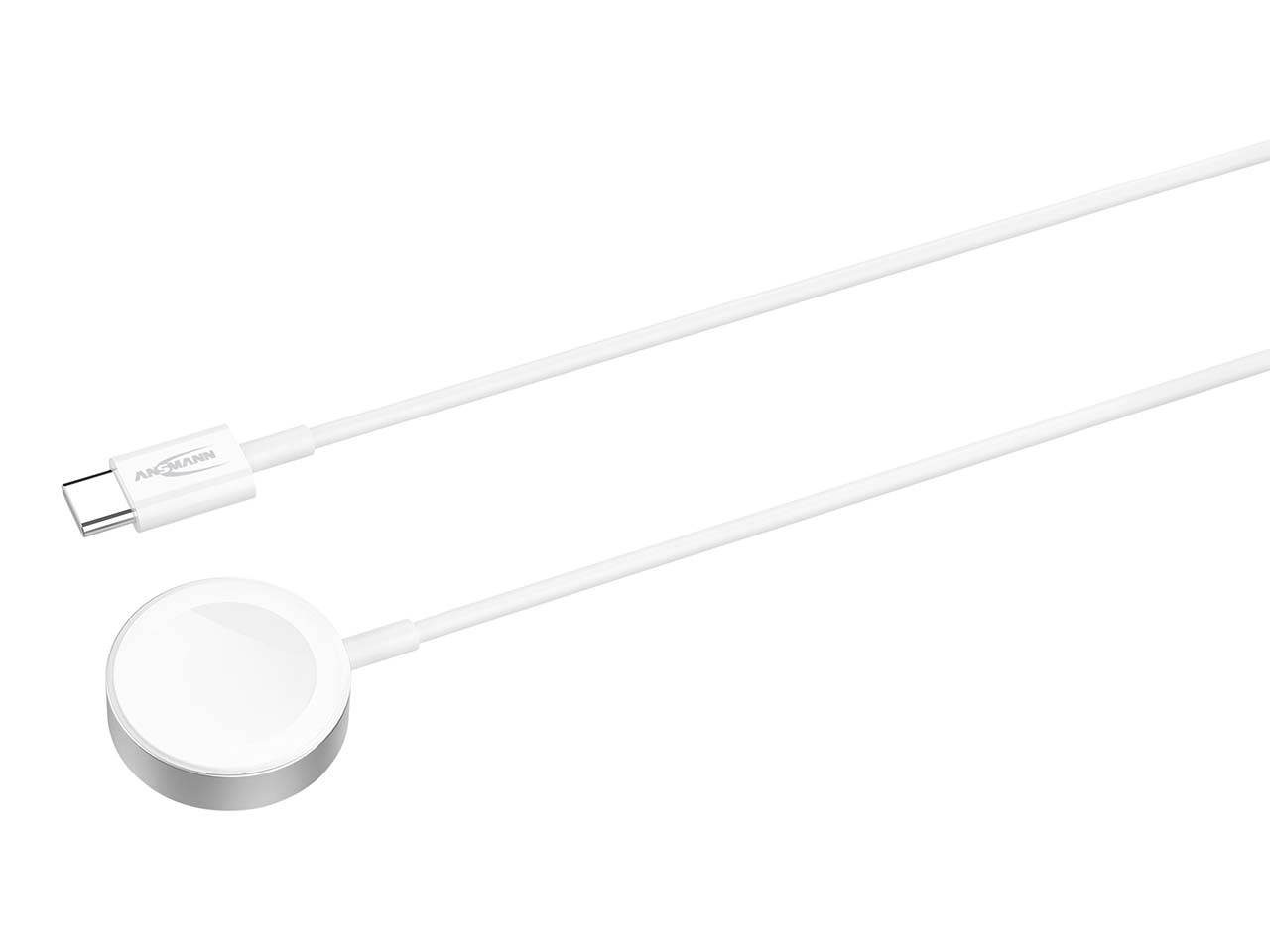 Ansmann Ladekabel für Apple Watch, USB-C, 1 m, weiß