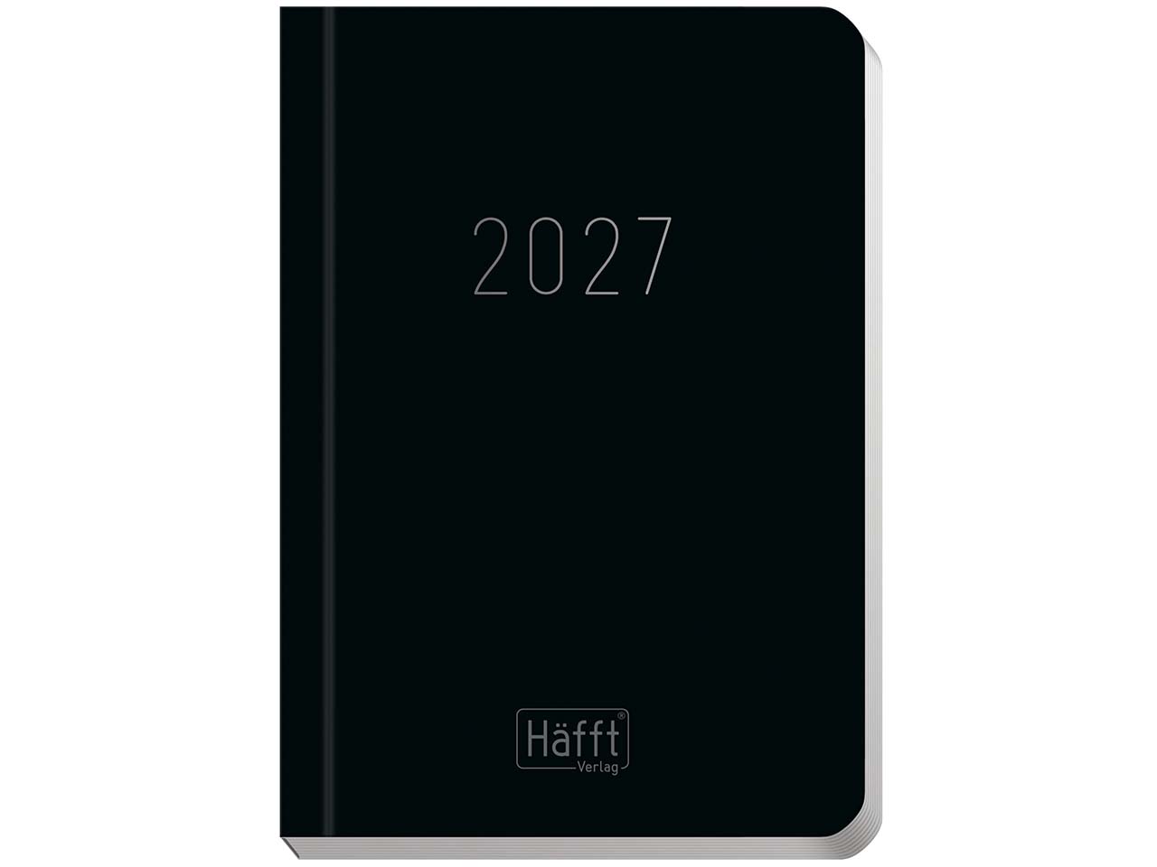 Häfft Mini Timer, Kalender 2027, DIN A7, black edition