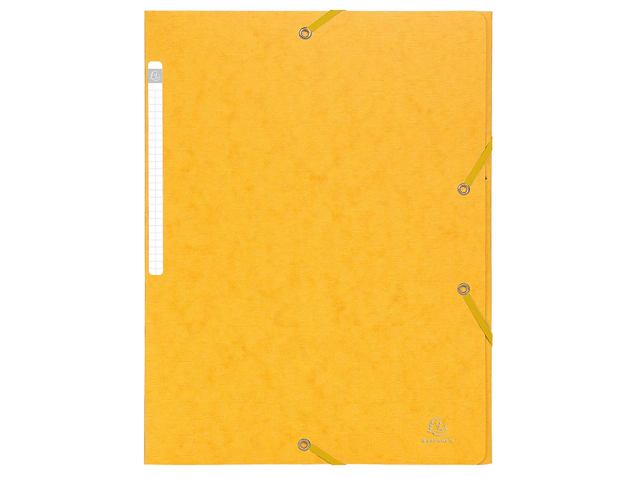 50 Exacompta Sammelmappen "Scotten", 425 g/m², DIN A4, Gummizug, 3 Klappen, gelb