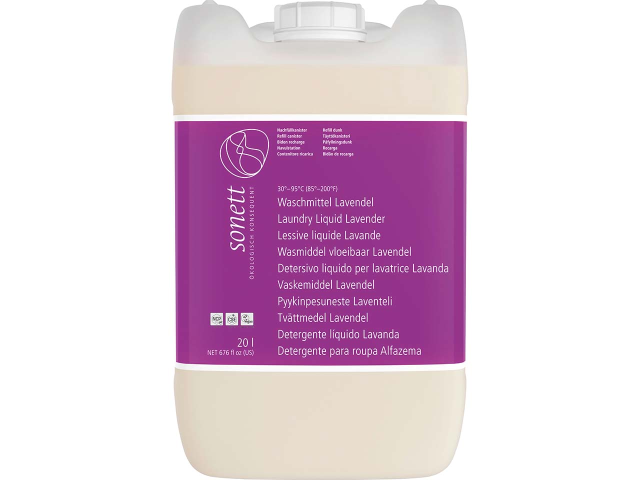 Sonett Flüssigwaschmittel "Lavendel", 20 l