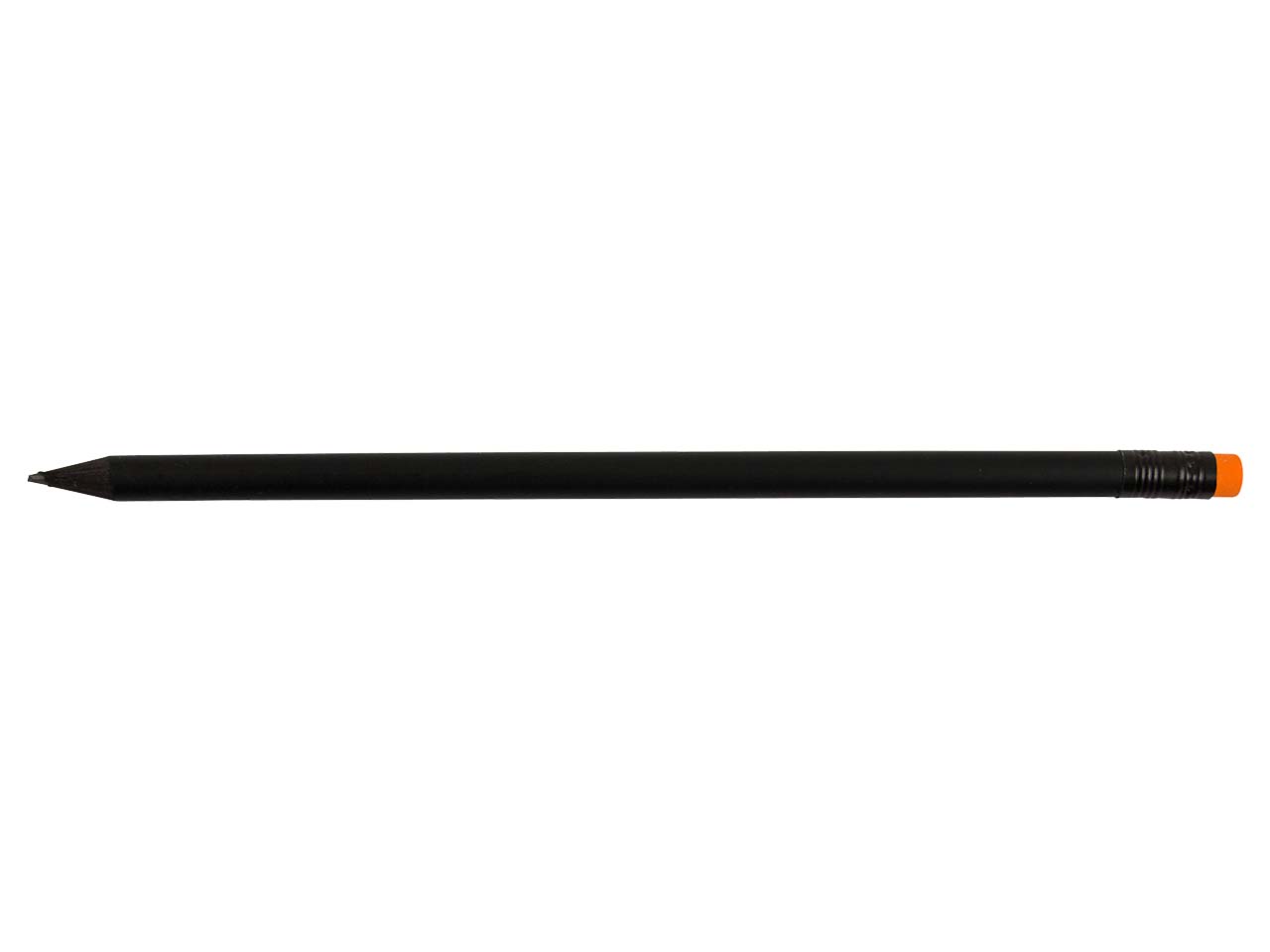 FSC-zertifizierter Bleistift 'Darkside' schwarz/orange