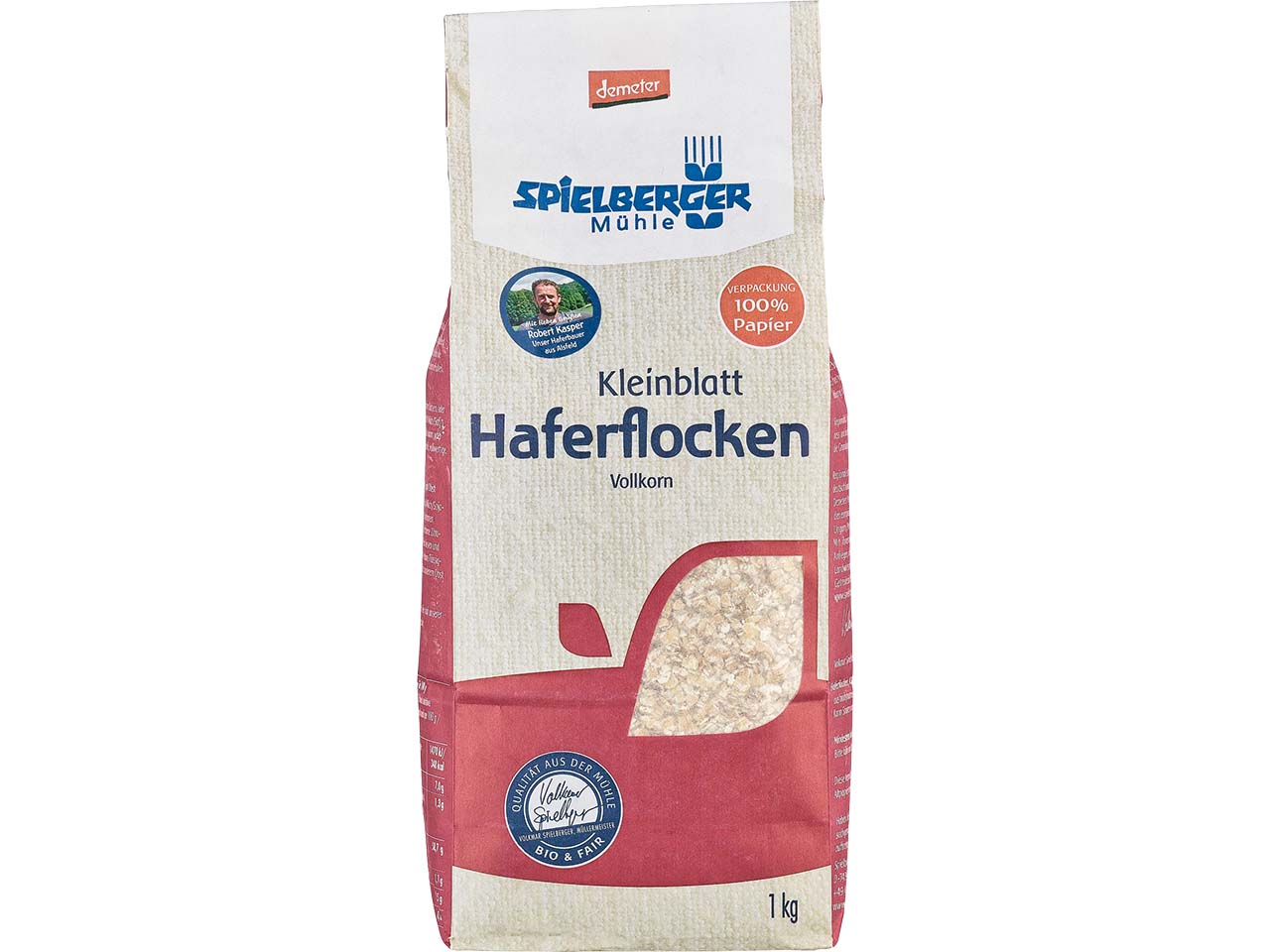 Spielberger Mühle Bio-Haferflocken Kleinblatt, 1 kg