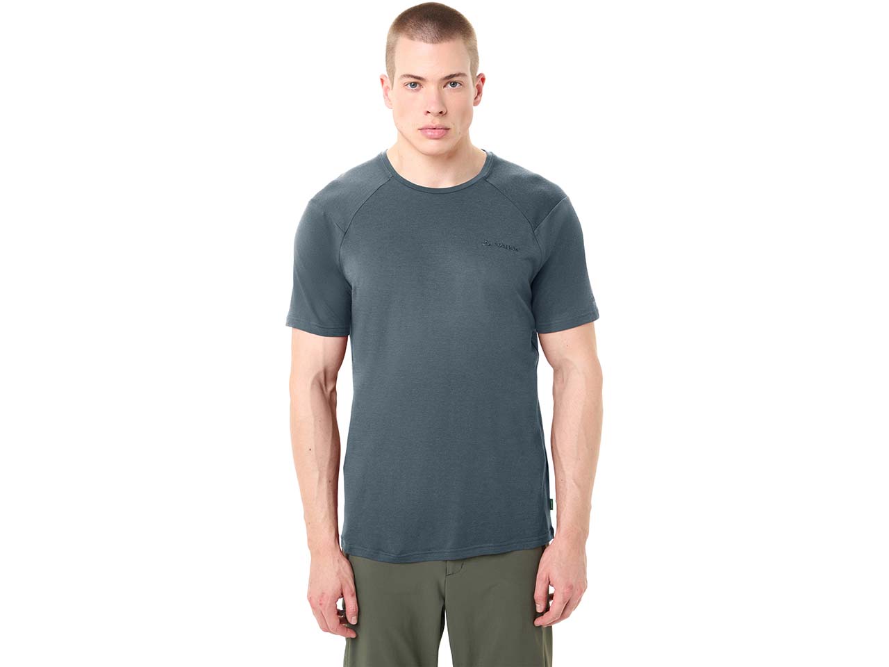 VAUDE Herren-T-Shirt "Essential Wool" mit 90 % Merinowolle, heron, Gr. XXL