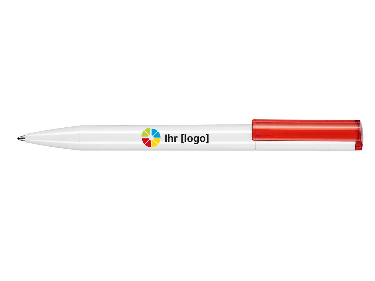 RITTER PEN Kugelschreiber 'LIFT RECYCLED' weiß/transparent rot
