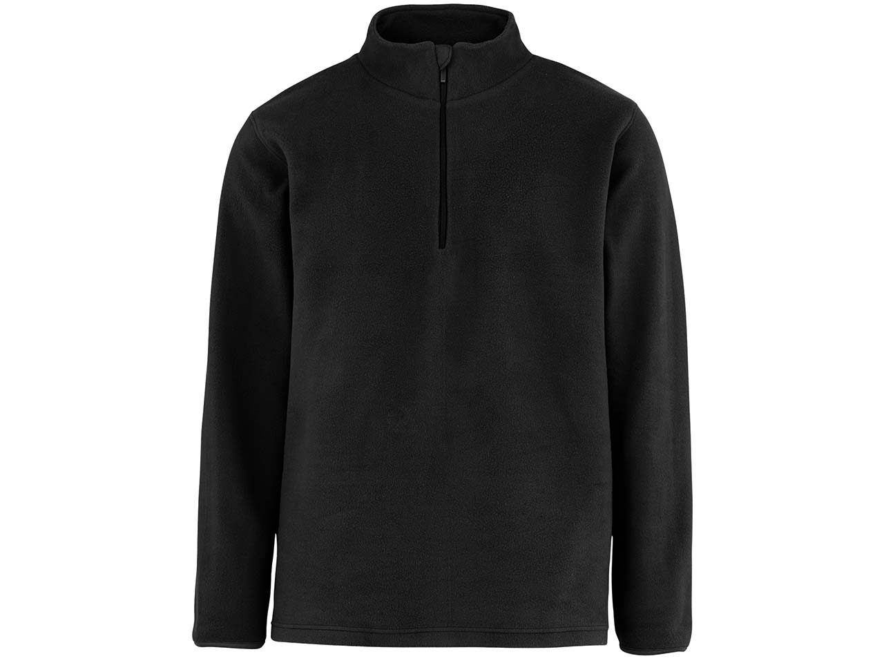Neutral Unisex Fleecetroyer aus recyceltem PE, schwarz, Gr. XL