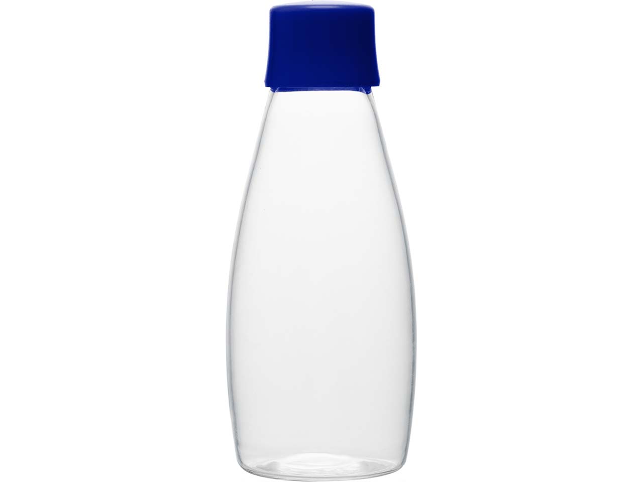 retap Trinkflasche "GO" 0,5 l aus Glas mit Schraubverschluss, dark blue