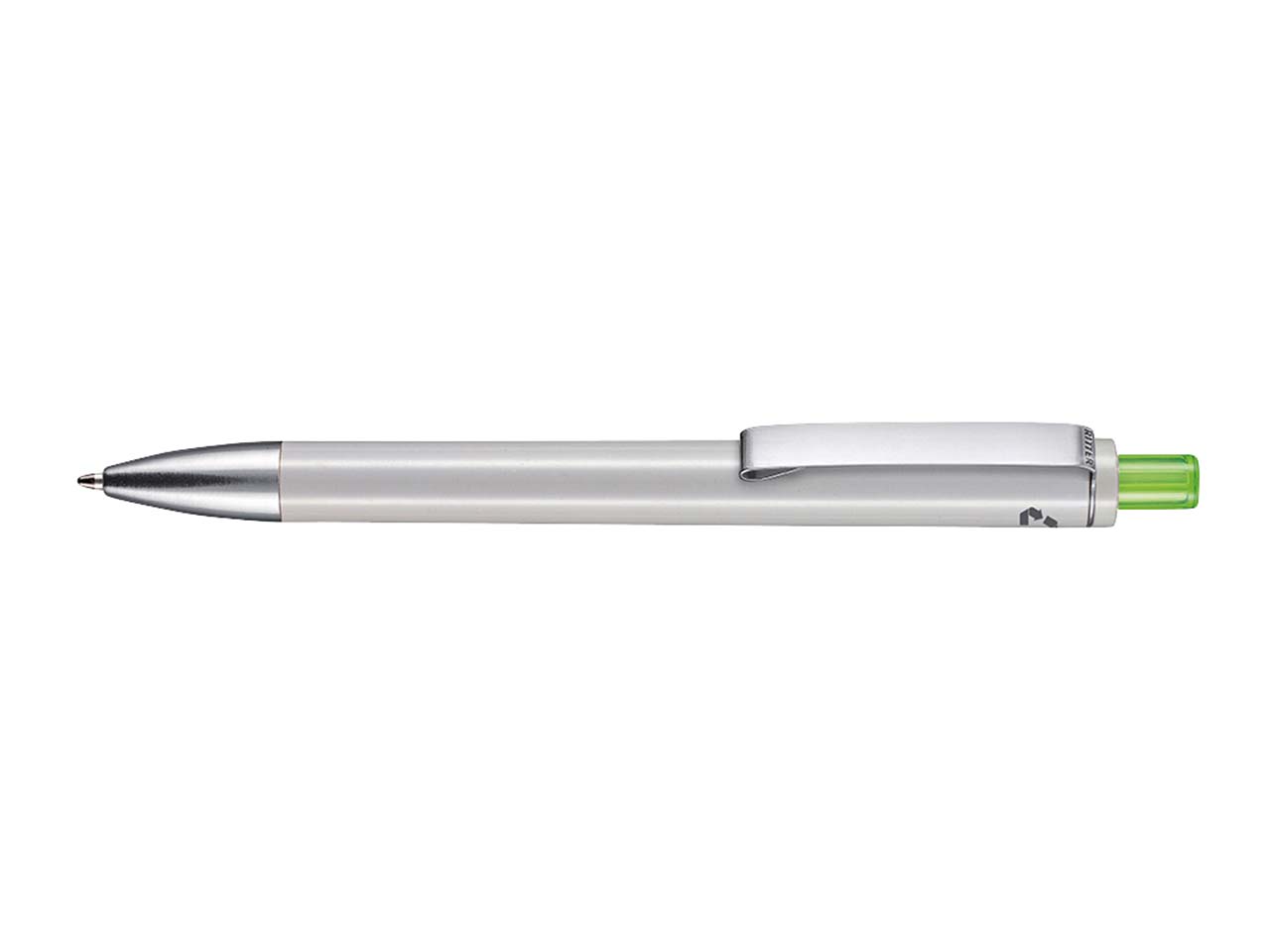 RITTER PEN Kugelschreiber 'EXOS RECYCLED' grau recycled/grasgrün