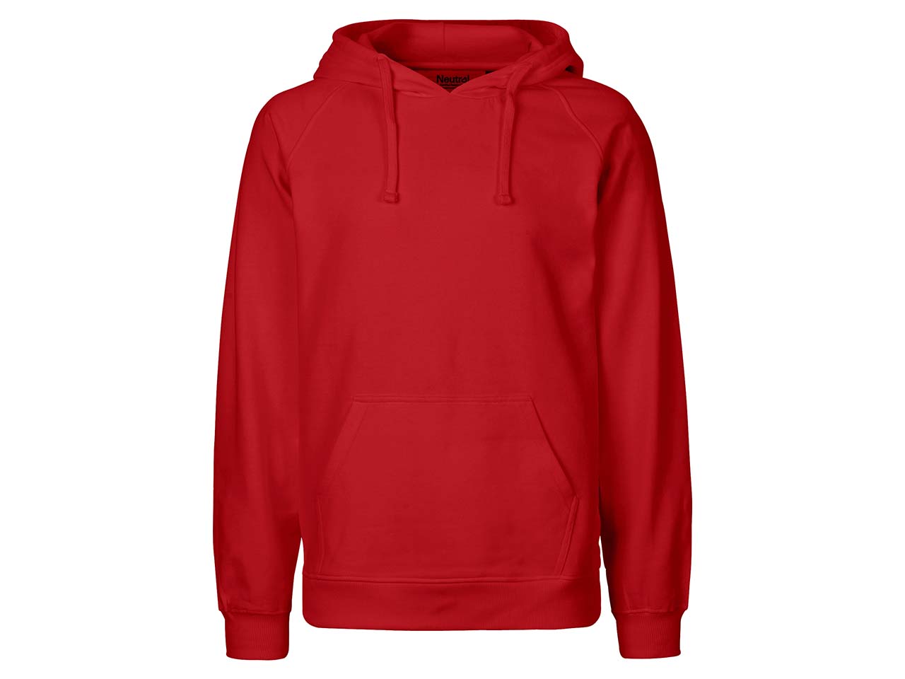 Neutral Bio-Herren-Hoodie red, Gr. S