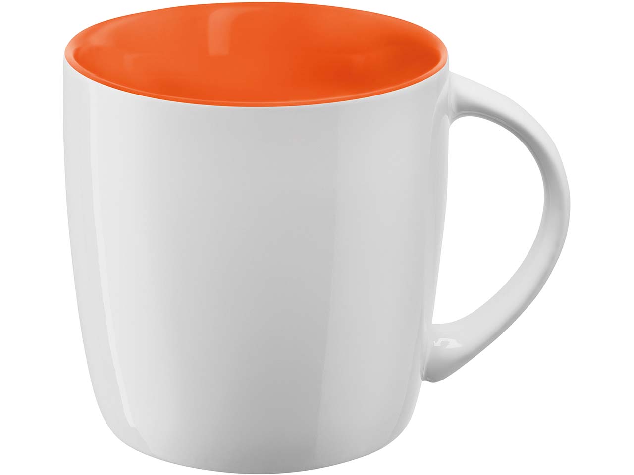 Keramiktasse "ENNIA" weiß/orange