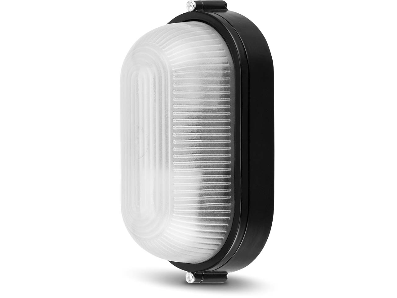 REV LED-Oval-Feuchtraumleuchte "Lumi Globe" Aluminium, max. 60 W, schwarz