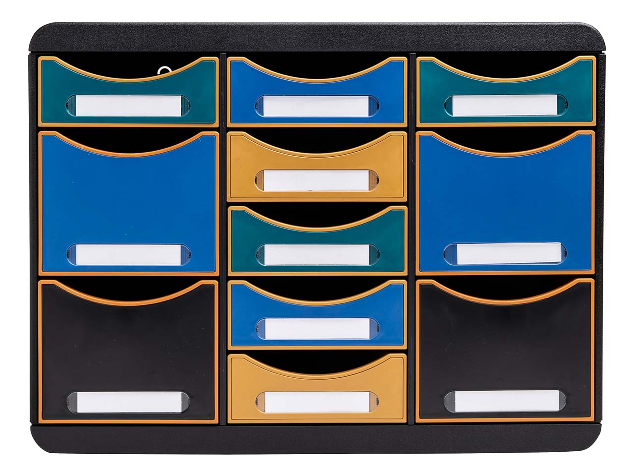 Exacompta Schubladenbox "NeoDeco", 11 Schubladen, sortiert