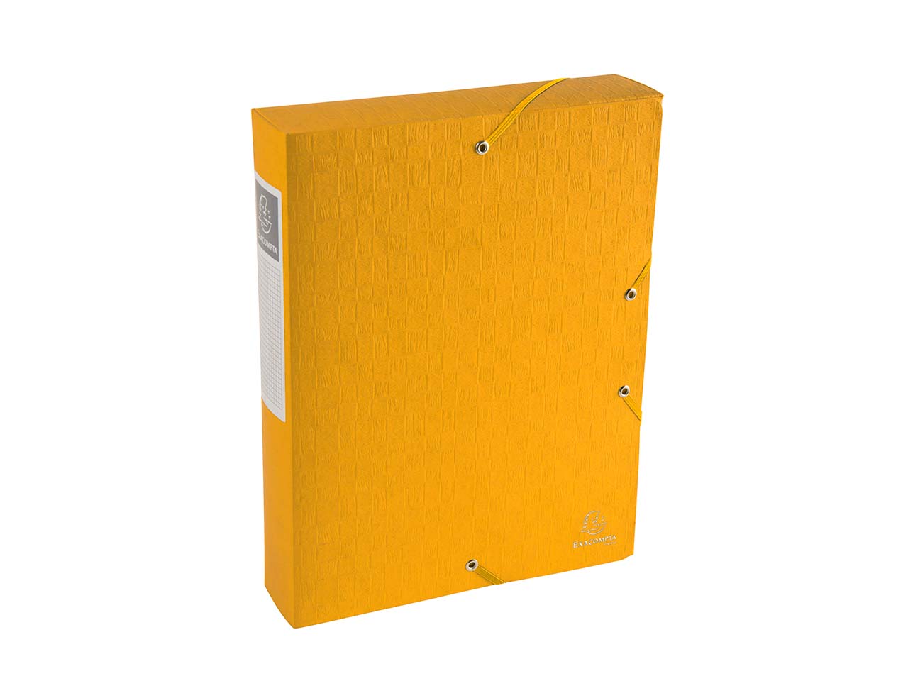 10 Exacompta Archivboxen "Scotten" aus Colorspan, 600 g/m², DIN A4, gelb, RB 60 mm