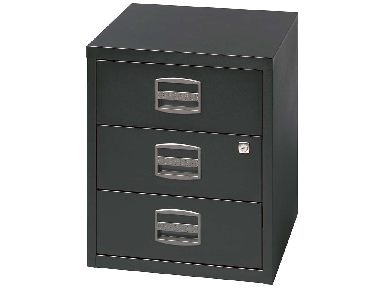 Bisley Home Rollcontainer 3 Schübe, schwarz