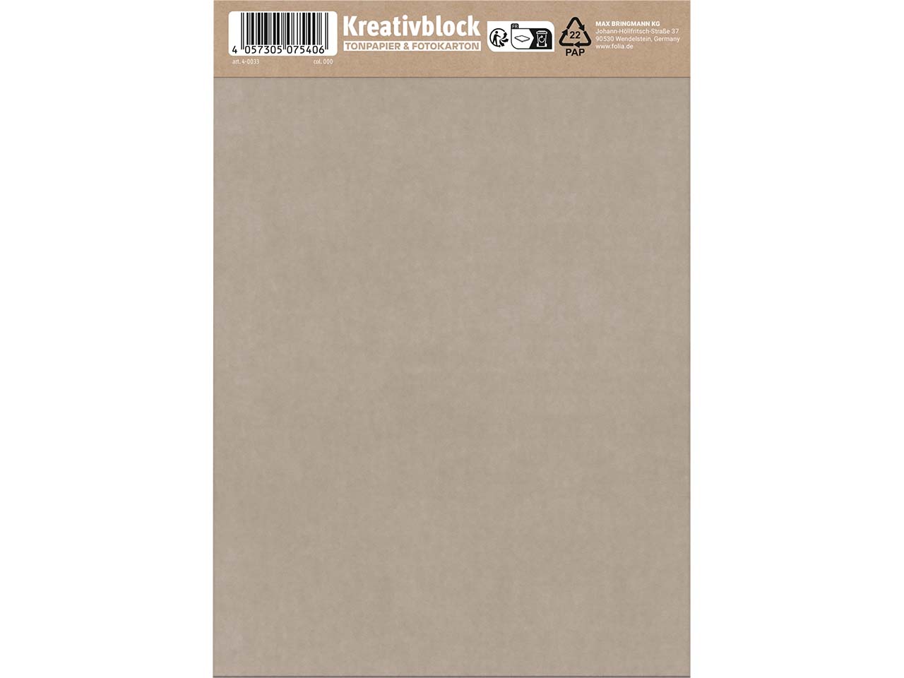 share Tonpapier und Fotokarton "Kreativblock" DIN A5, 40 Blatt, farbig sortiert - neu