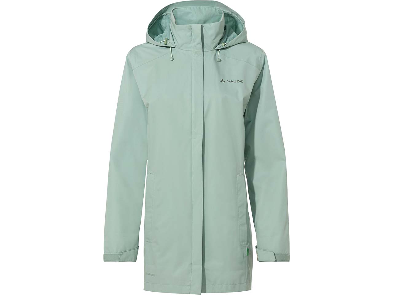 VAUDE Damen-Regen-Parka 'Escape' mit separatem Kragen, dusty fern, Gr. 40