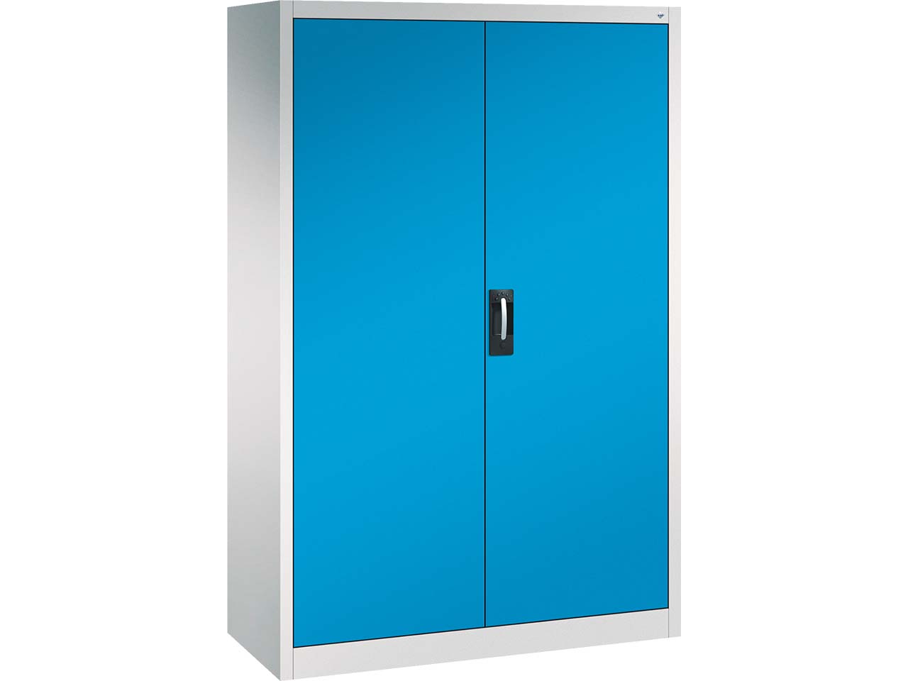 C+P Stahlschrank mit Flügeltüren "Acurado" H1950xB1200xT500mm, Lichtgrau/Lichtblau