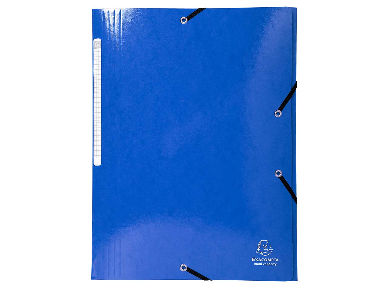 25 Exacompta Sammelmappen "Iderama", 425 g/m², DIN A4, Gummizug, 3 Klappen, dunkelblau