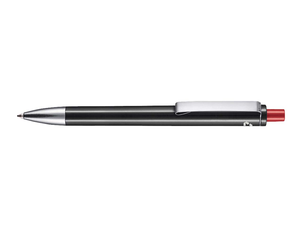 RITTER PEN Kugelschreiber 'EXOS RECYCLED' schwarz recycled/signalrot