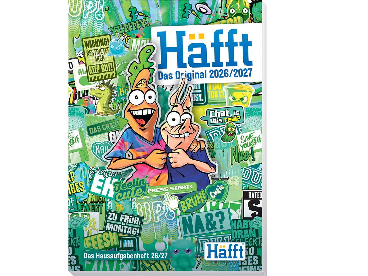 Häfft Hausaufgabenheft Original 2026/27, Stickermania EM