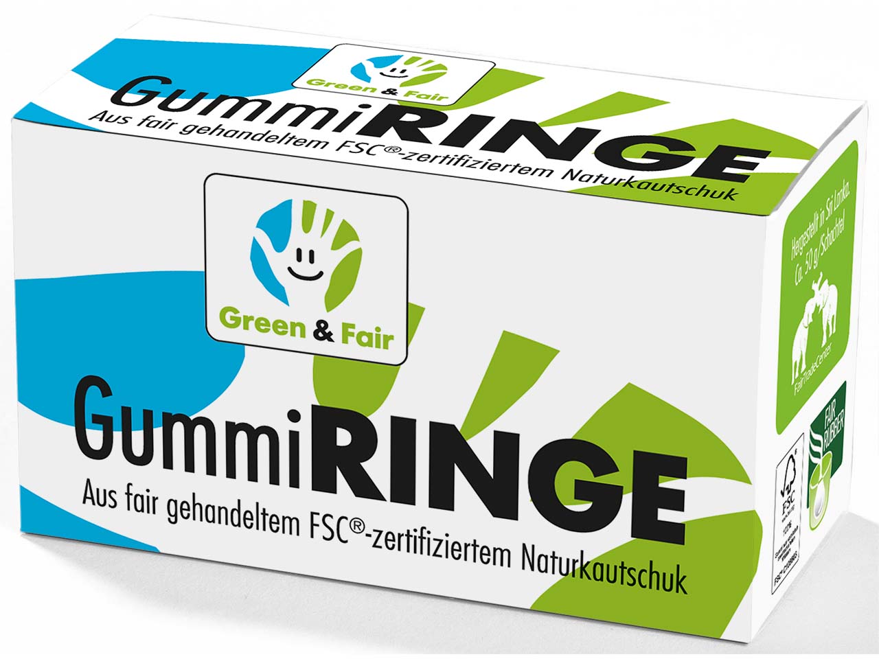 Gummiringe "Green & Fair" 190 x 6 mm