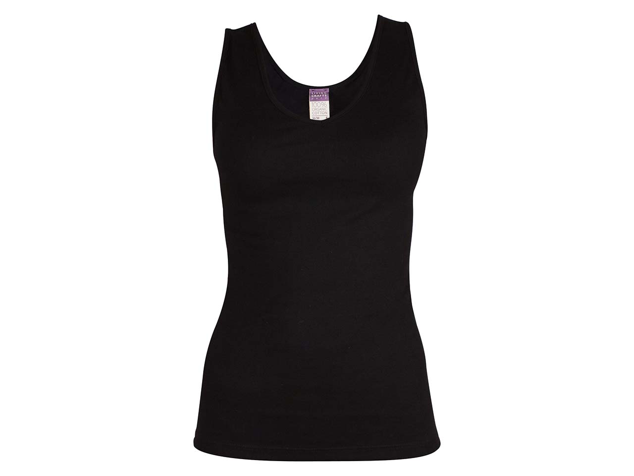 Living Crafts Bio-Damen-Top "Janine" schwarz, Gr. L