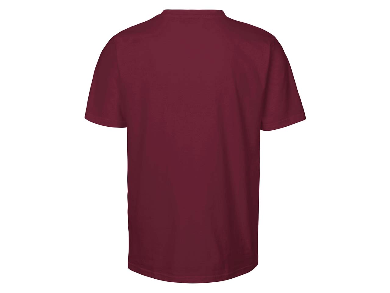 Neutral Bio-Unisex-T-Shirt mit Rundhalsausschnitt, bordeaux, Gr. XXL