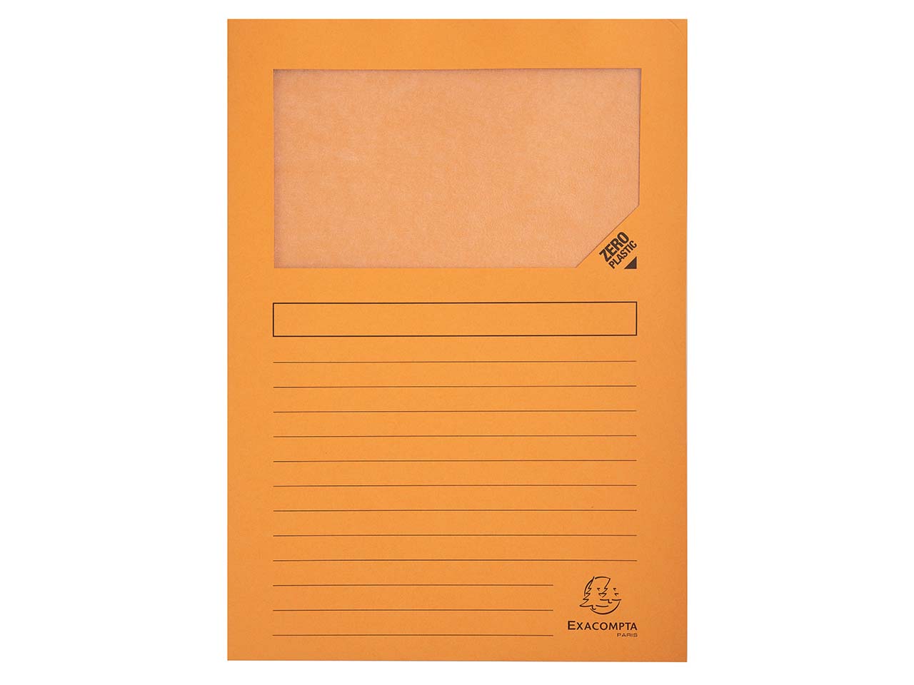 4 x 100 Exacompta Fenstermappen "Forever", 130 g/m², DIN A4, orange