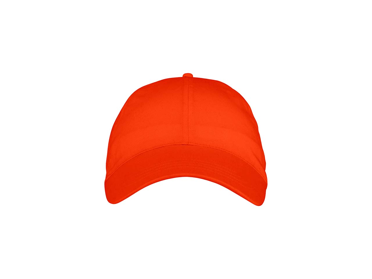 Neutral 6 Panel Cap aus Bio-Baumwolle - bedruckbar - orange