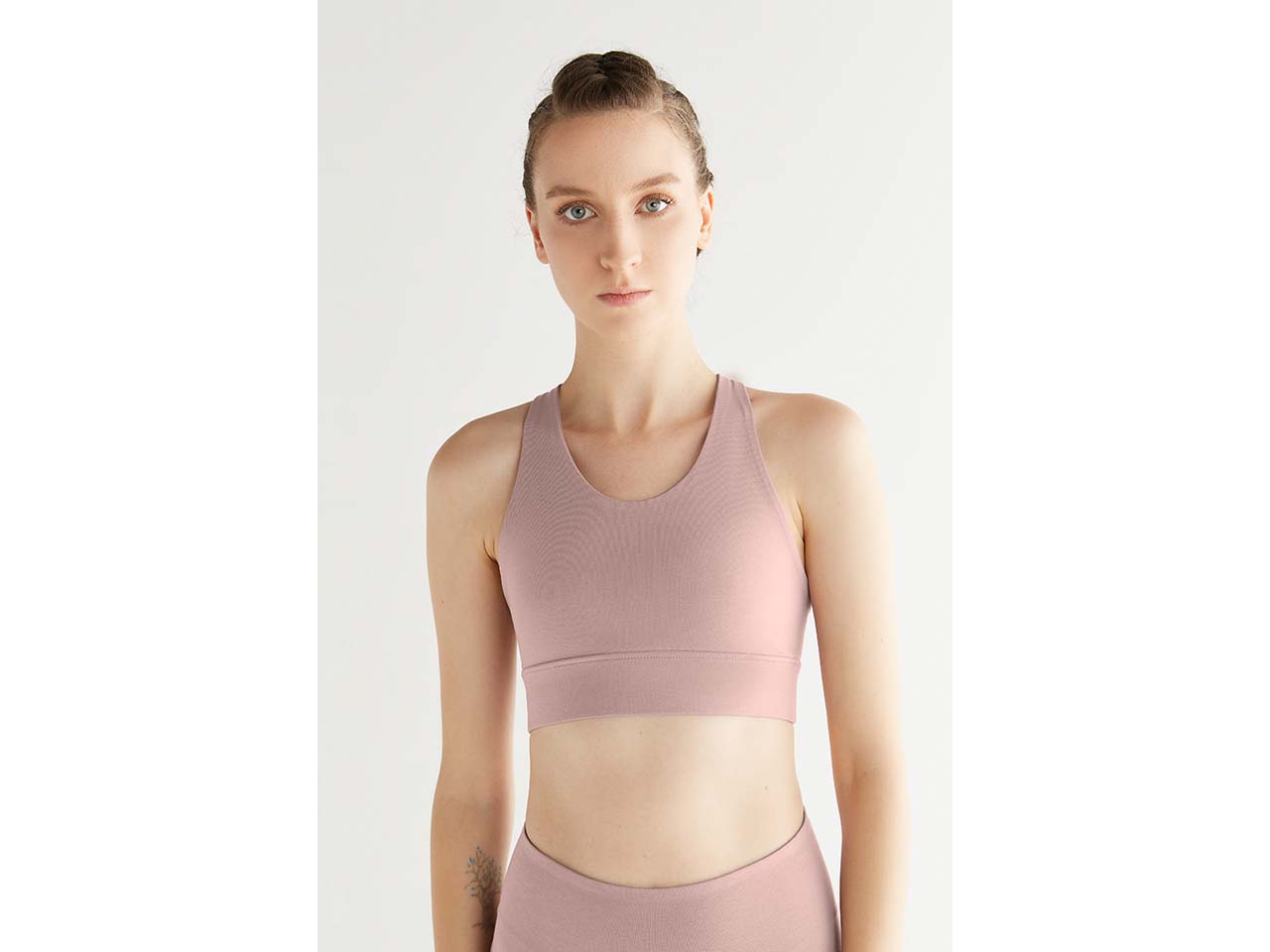 TRUE NORTH Bio-Damen-Yoga-Top, rose, Gr. L