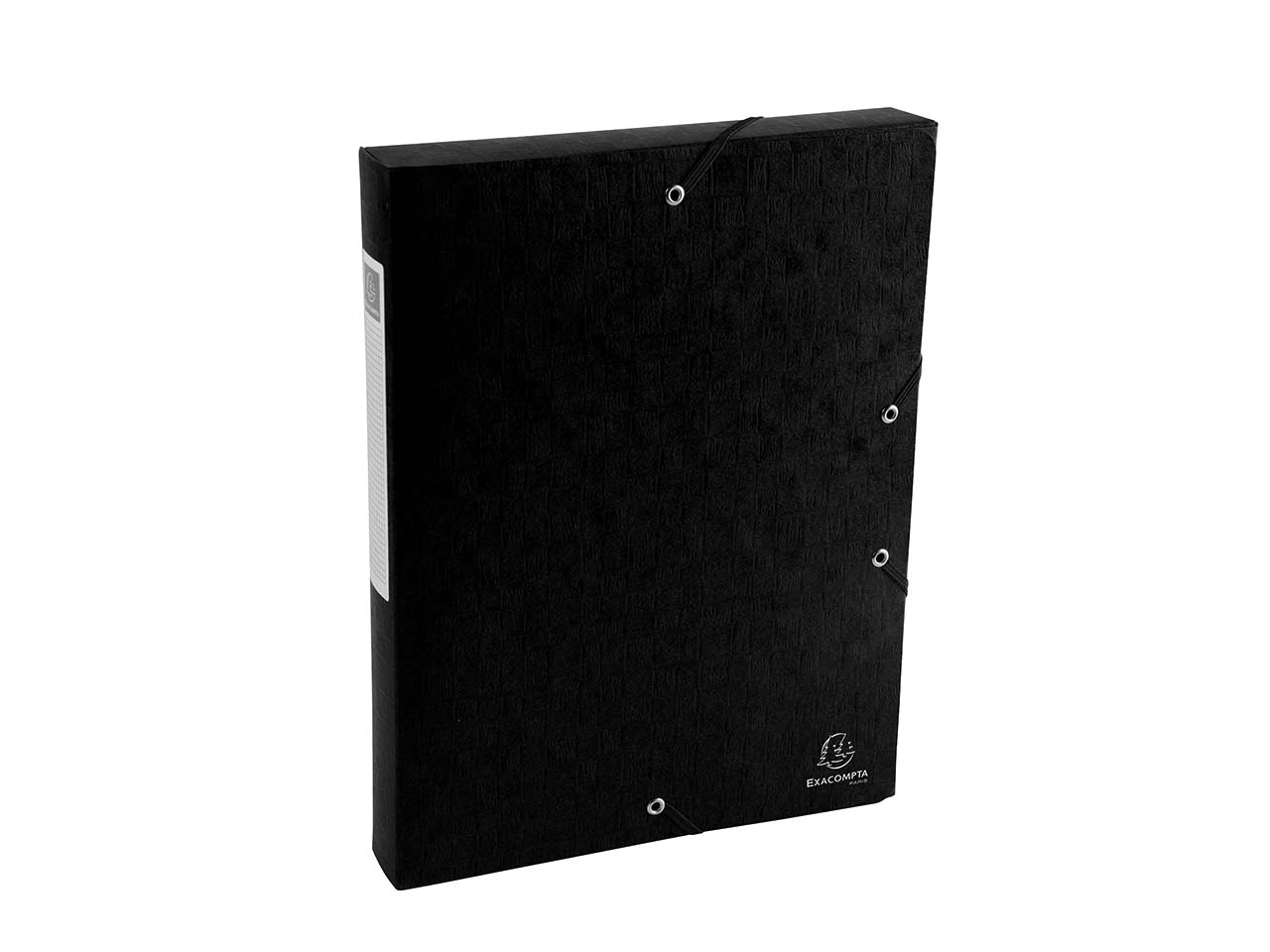 10 Exacompta Archivboxen "Scotten" aus Colorspan, 600 g/m², DIN A4, schwarz, RB 60 mm