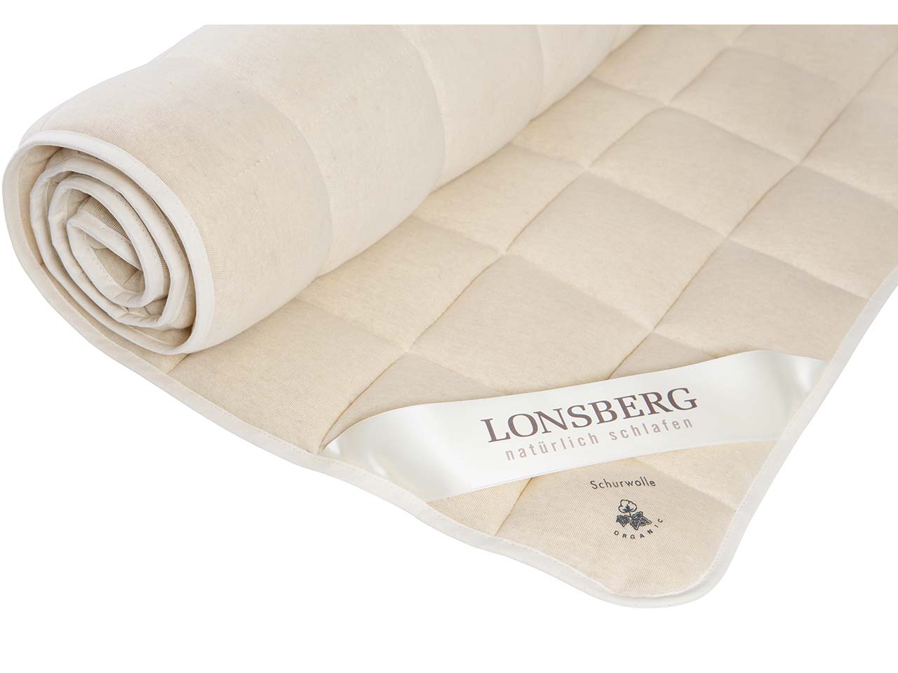 Lonsberg Unterbett "Luxor" Schurwolle, 120 x 200 cm