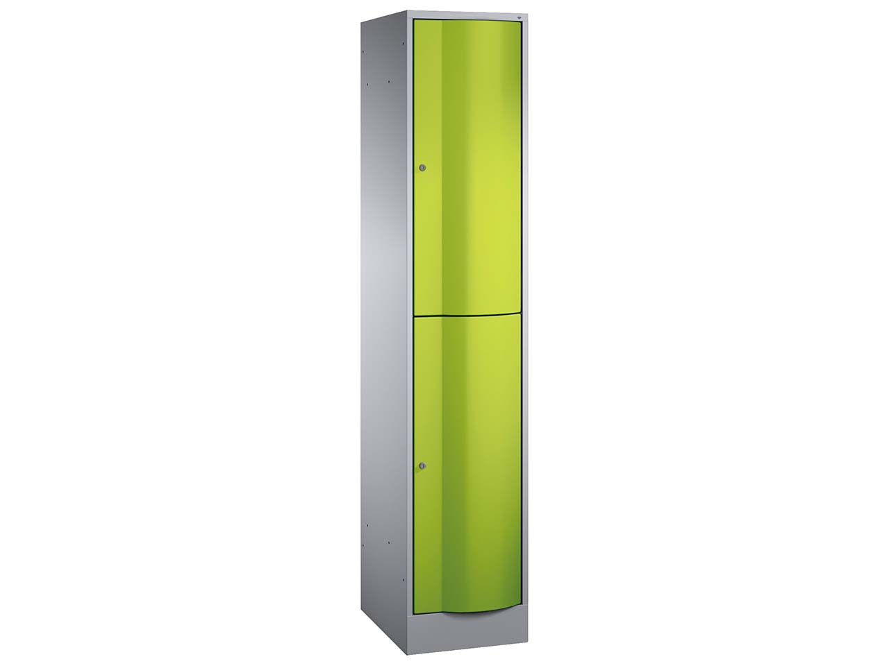 Schließfachschrank 1 Turm lg/gr 2er