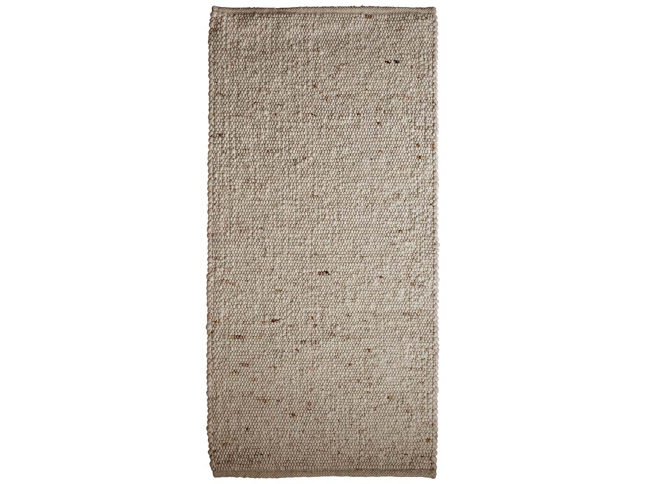 Schurwollteppich "Garmisch" 70 x 140 cm, grau-braun-mittel