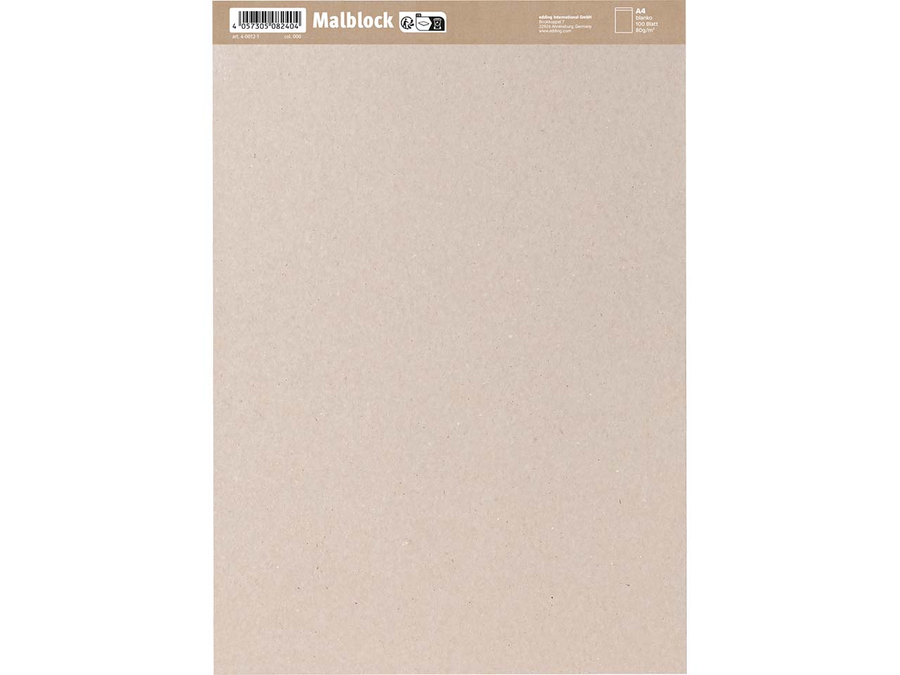 share Malblock DIN A4, 100 Blatt, blanko - neu