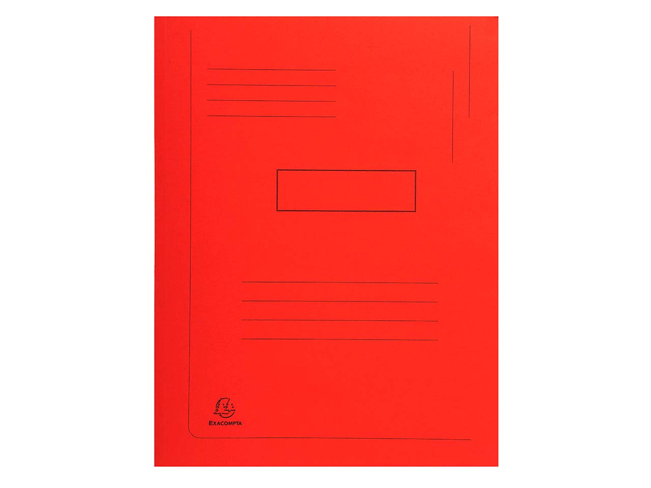 50 Exacompta Aktenmappen "Forever", 2 Klappen, 290 g/m², DIN A4, rot