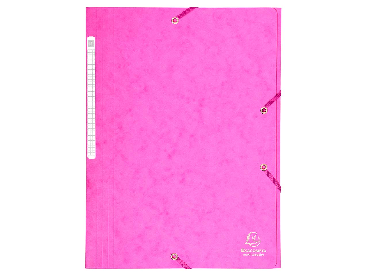 25 Exacompta Sammelmappen, Colorspan-Karton, 425 g/m², DIN A4, 3 Klappen, rosa