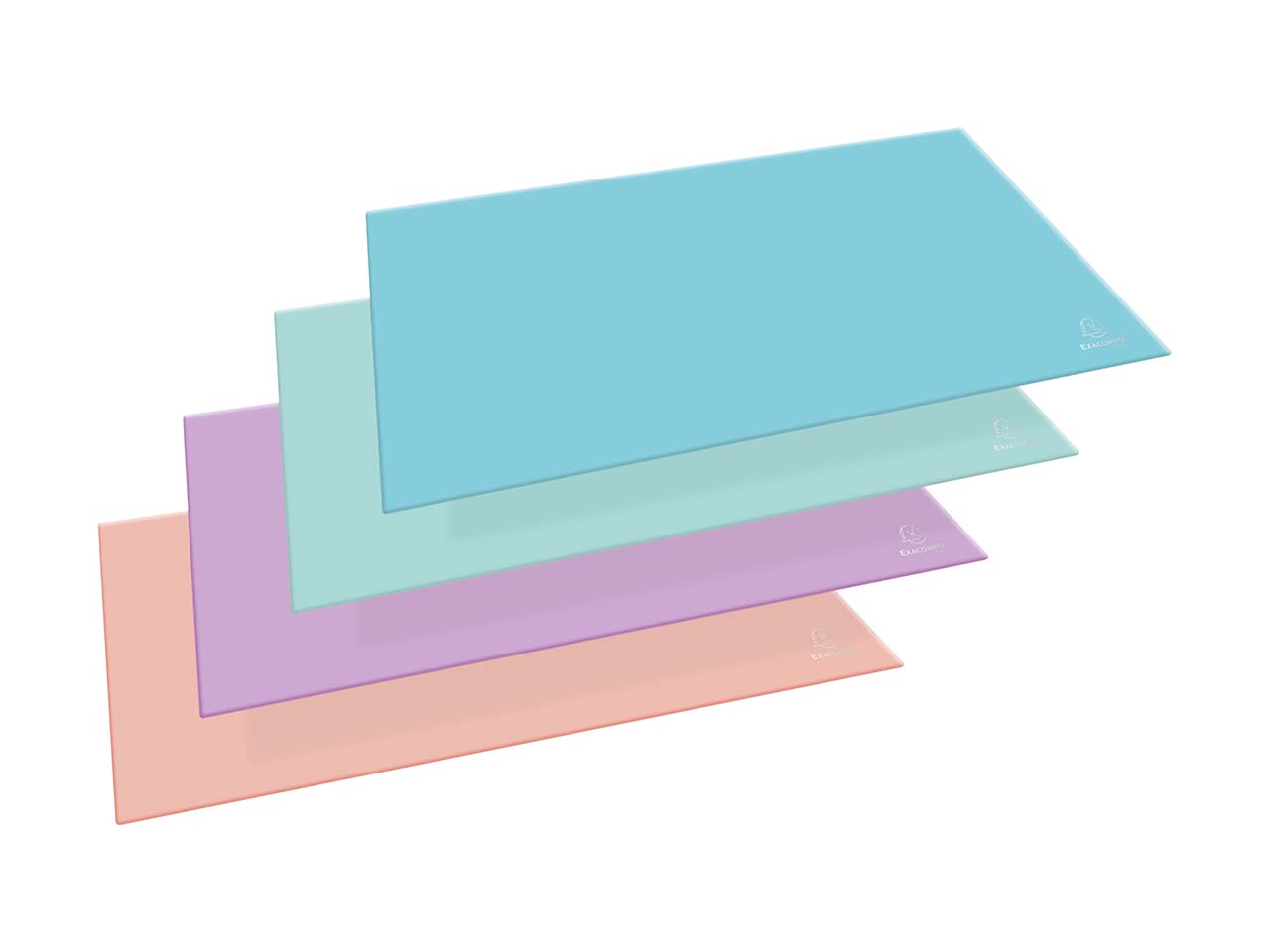 8 Exacompta Schreibunterlagen "Aquarel" aus Karton, 575 x 375 mm, sortiert