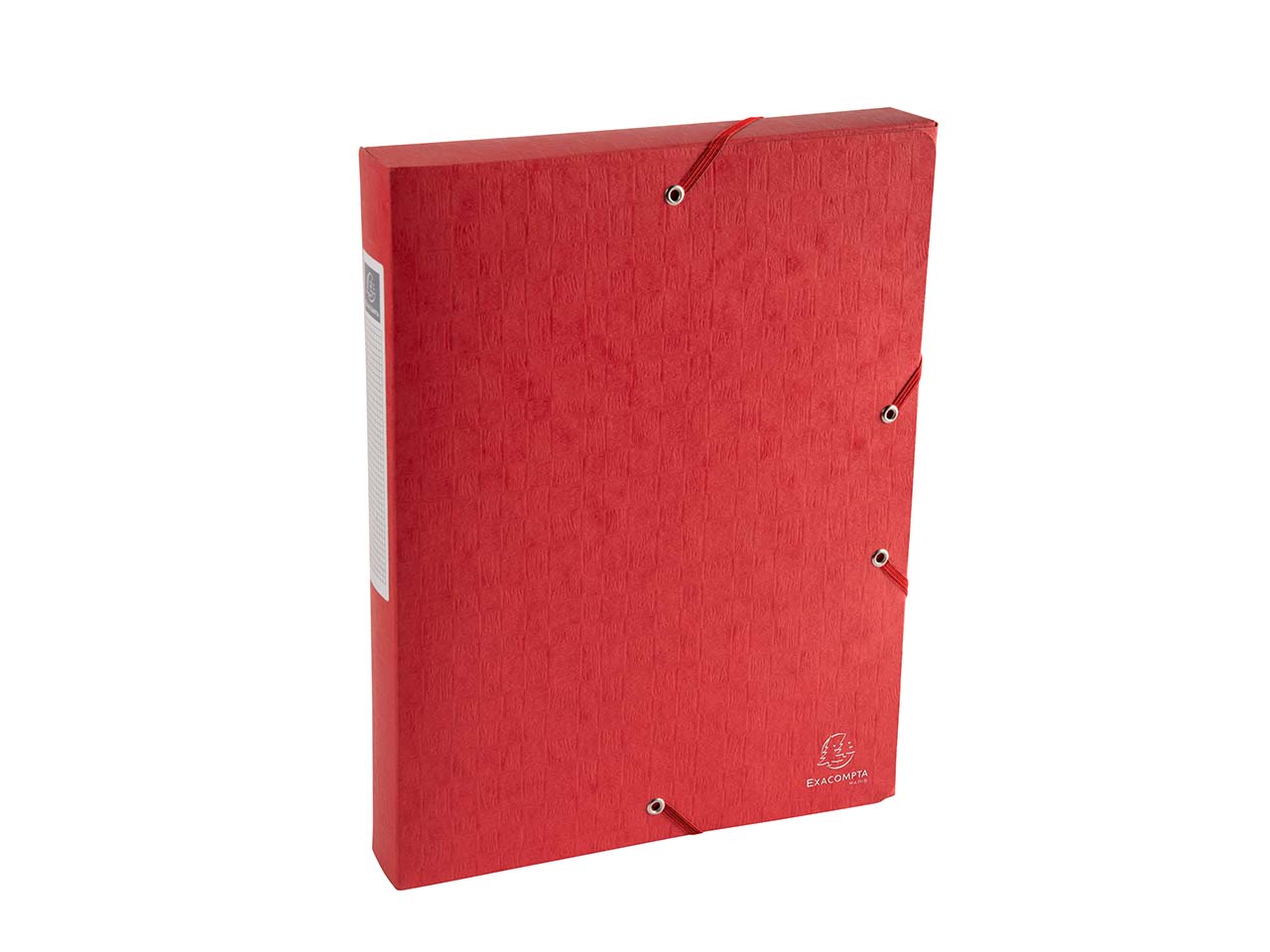 10 Exacompta Archivboxen "Scotten" aus Colorspan, 600 g/m², DIN A4, rot, RB 40 mm