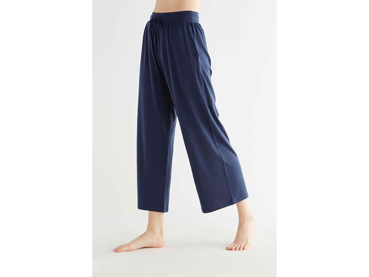 TRUE NORTH Damen-7/8-Hose mit weitem Bein, navy, Gr. S
