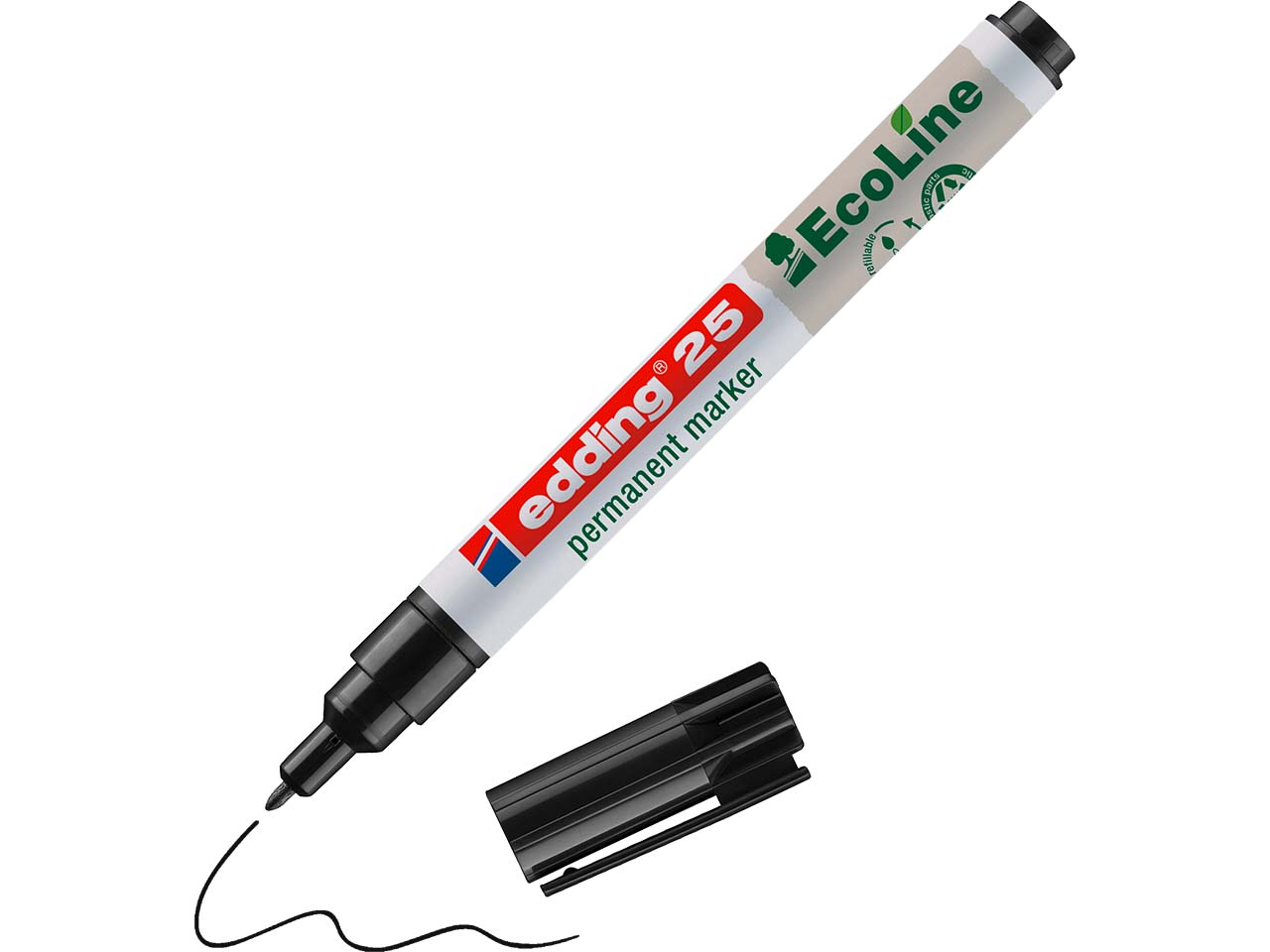 edding Permanentmarker "25 EcoLine" schwarz