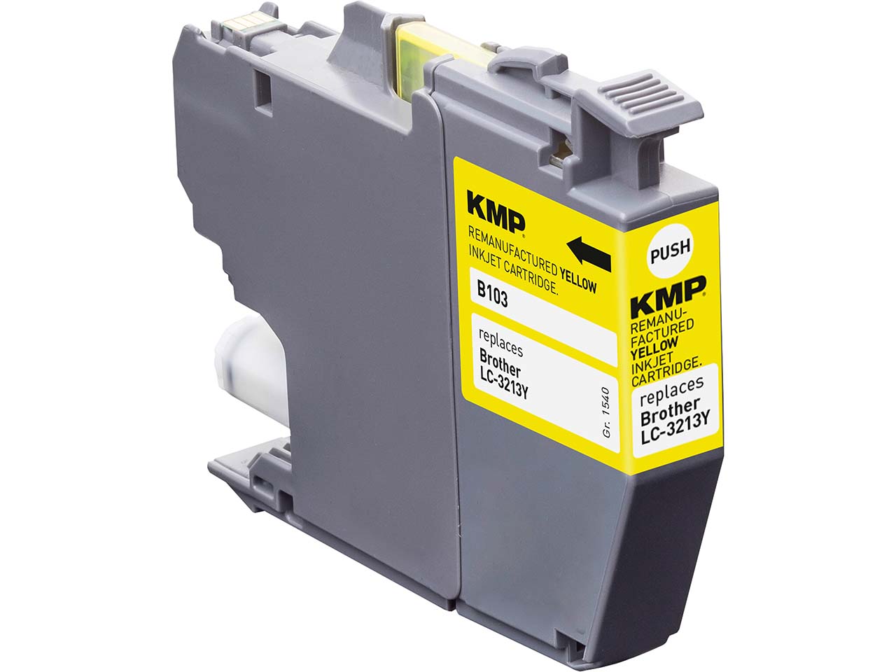 KMP Tintenpatrone ersetzt Brother LC-3213Y gelb