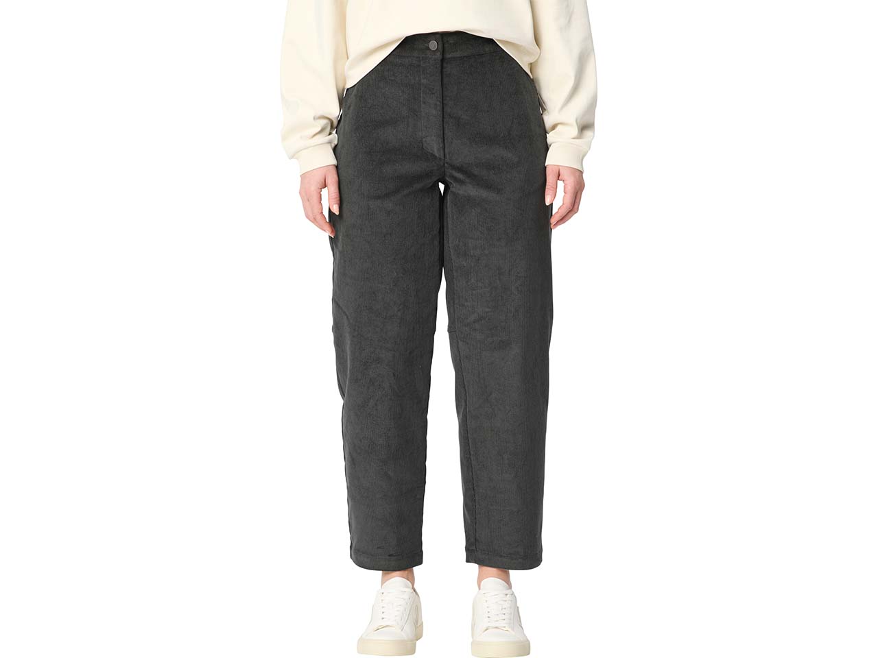 VAUDE Damen-Cordhose "Najun" mit teilelastischem Bund, graphite, Gr. 36